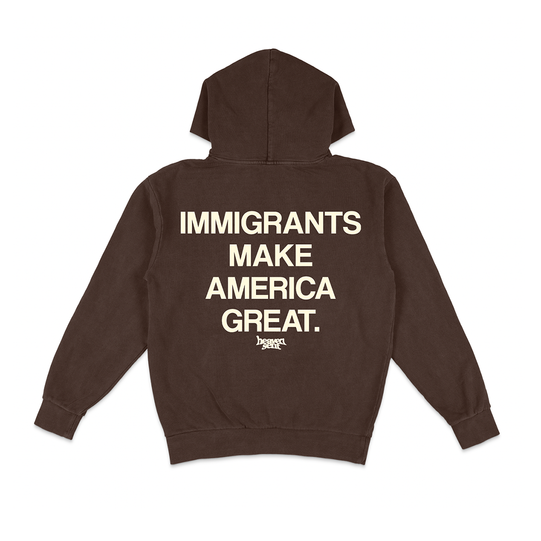 BROWN I.M.A.G. HOODIE