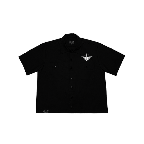 (BLACK) HAND OF GOD BUTTON UP