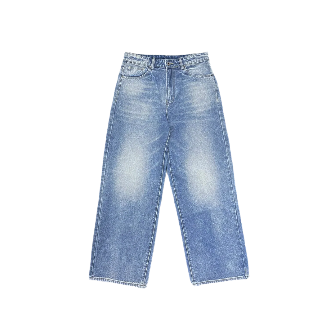 BADGE WASHED DENIM